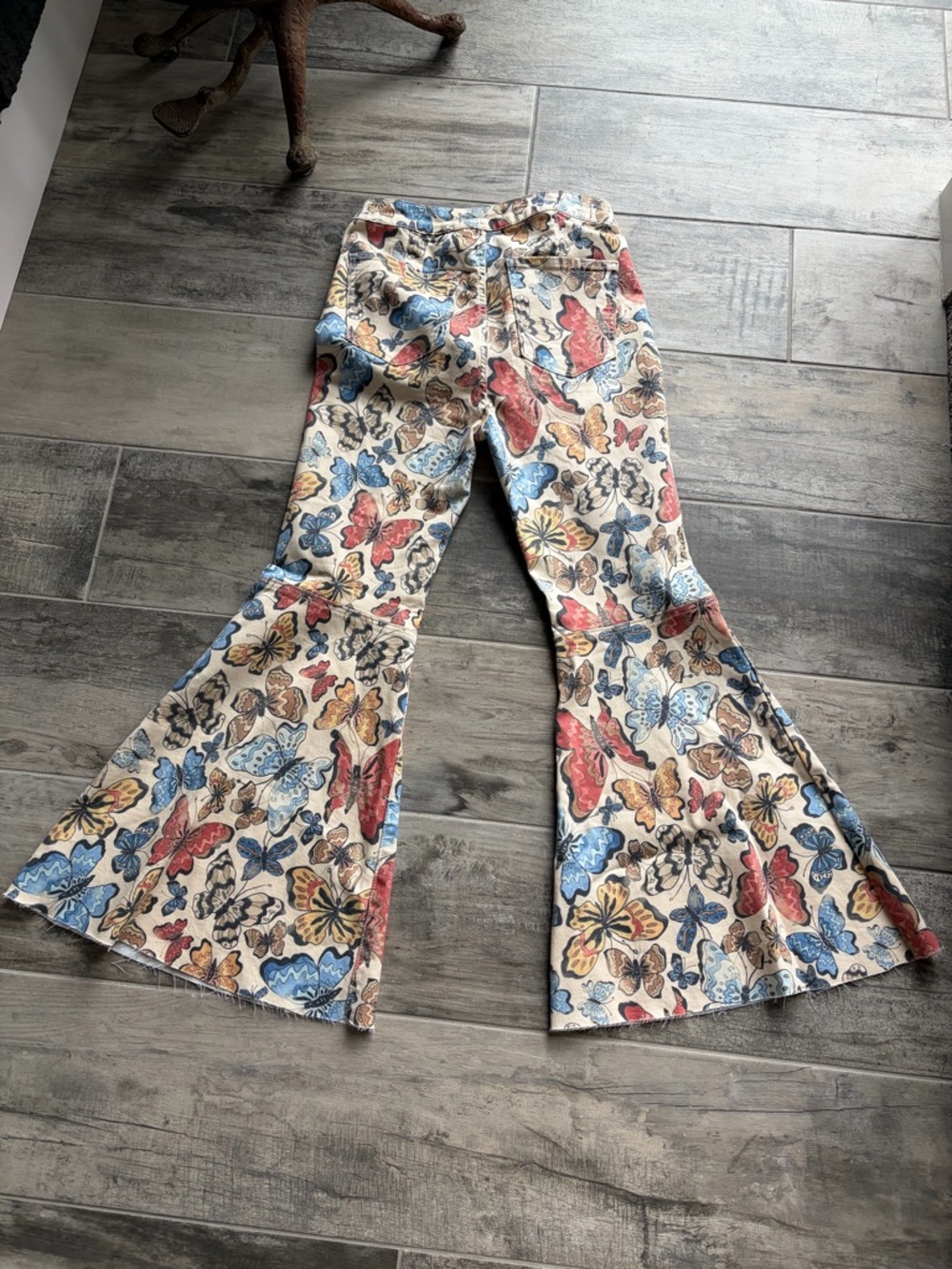 Free people Butterfly Print Flared Pants - Multicolor - Picture 6 of 7